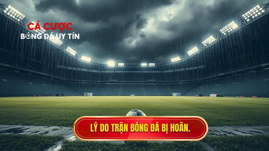 Lý do trận bóng đá bị hoãn.