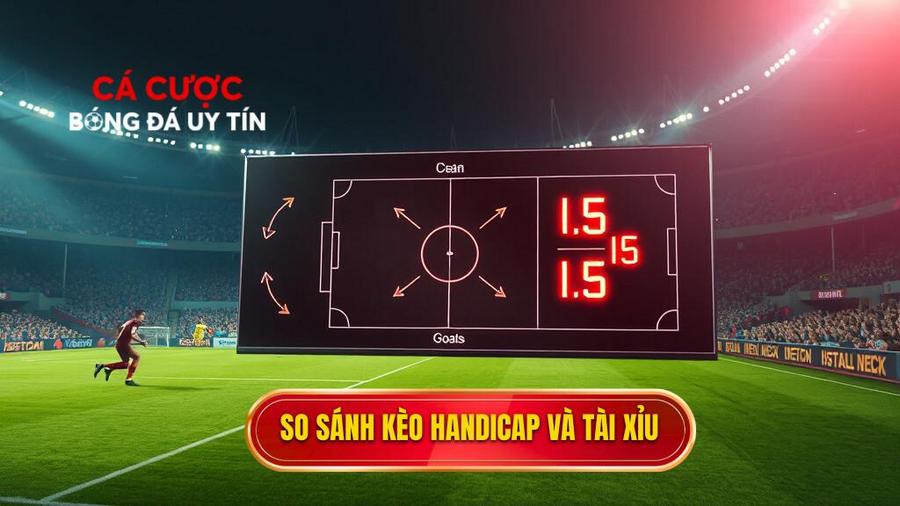 So sánh kèo Handicap và Tài Xỉu
