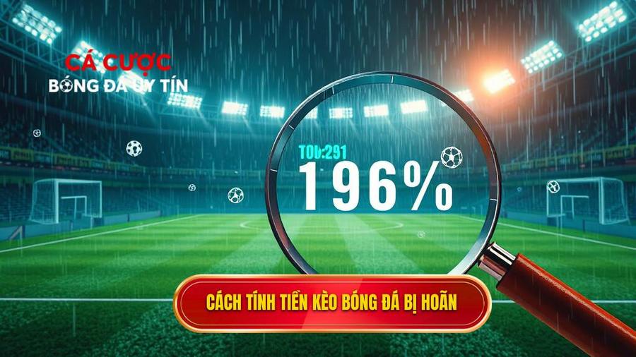 Cách tính tiền kèo bóng đá bị hoãn