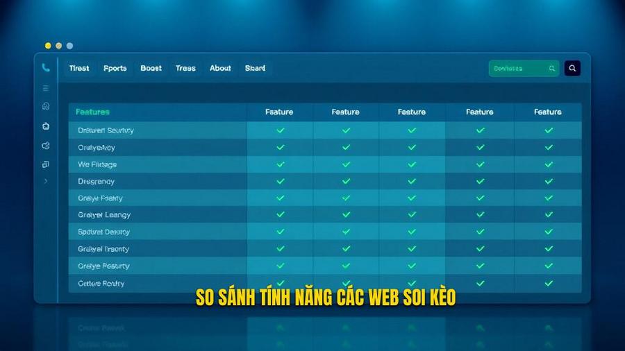So sánh tính năng các web soi kèo